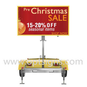 Trailer Mounted Vms Variable Message LED Outdoor Advertising Board